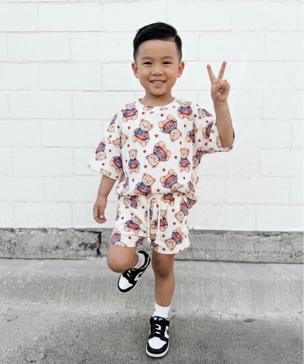 american bear short set