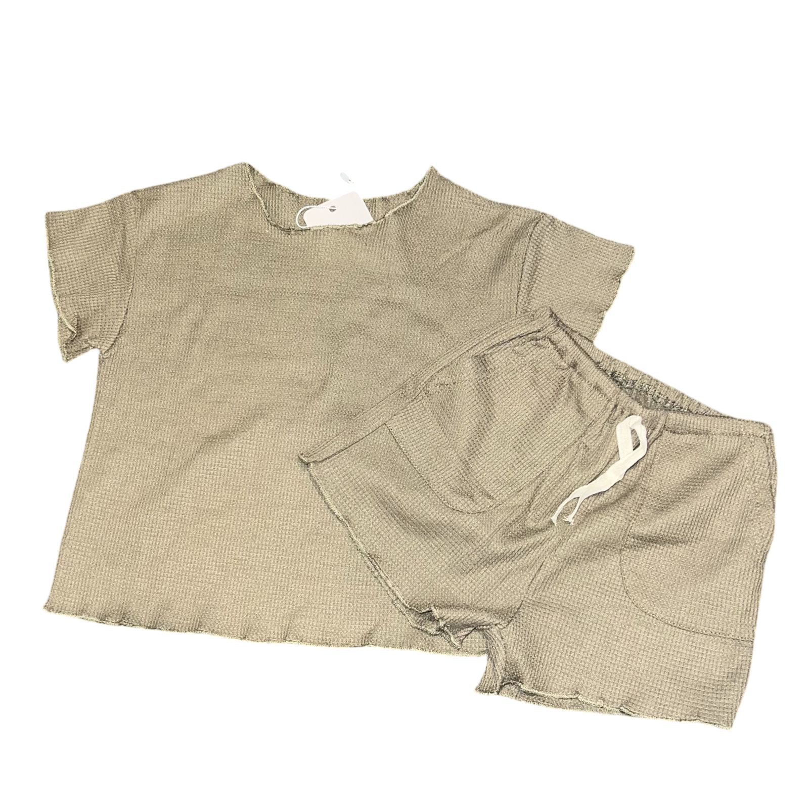 4/5 army green short set