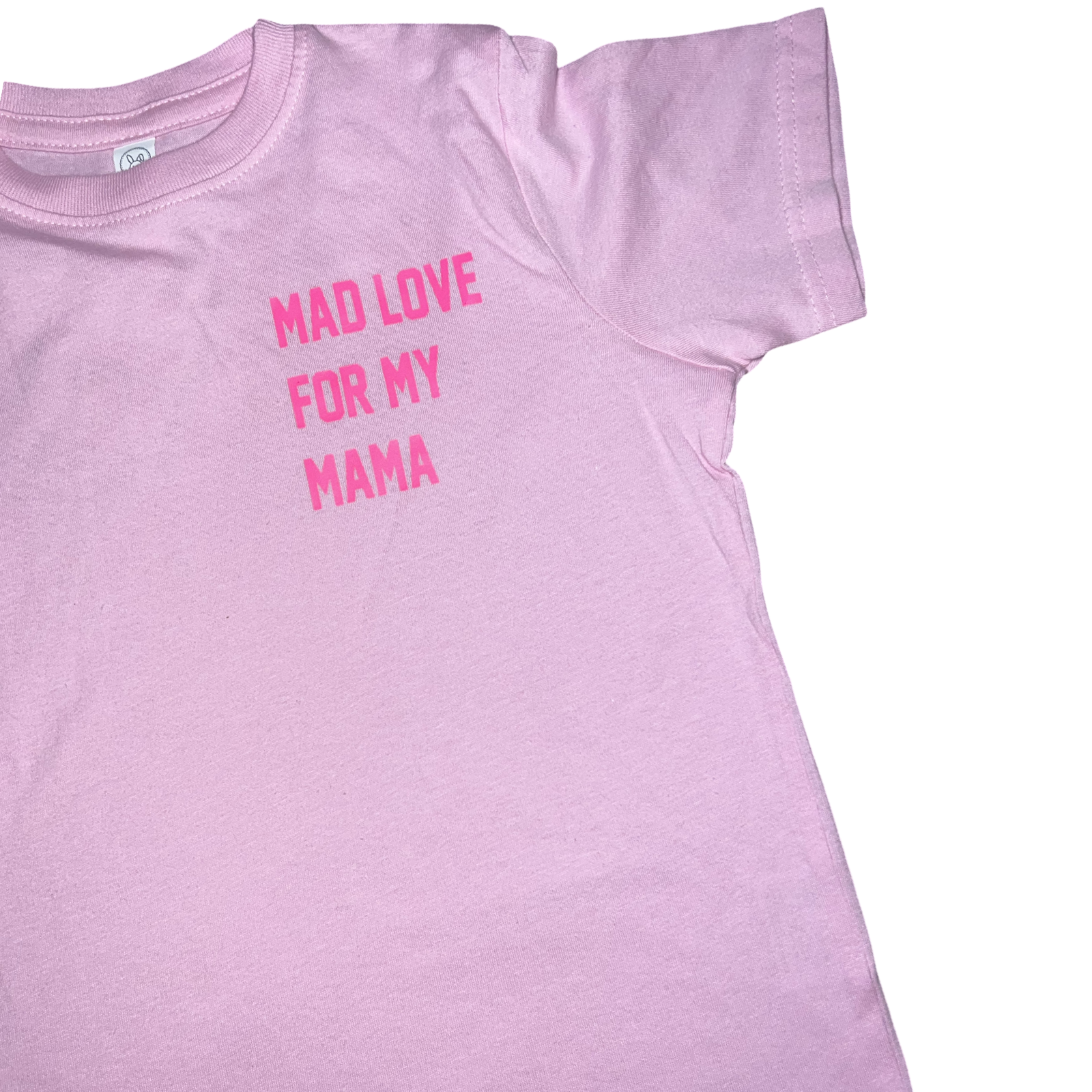 5/6T pink mad love for my mama tshirt