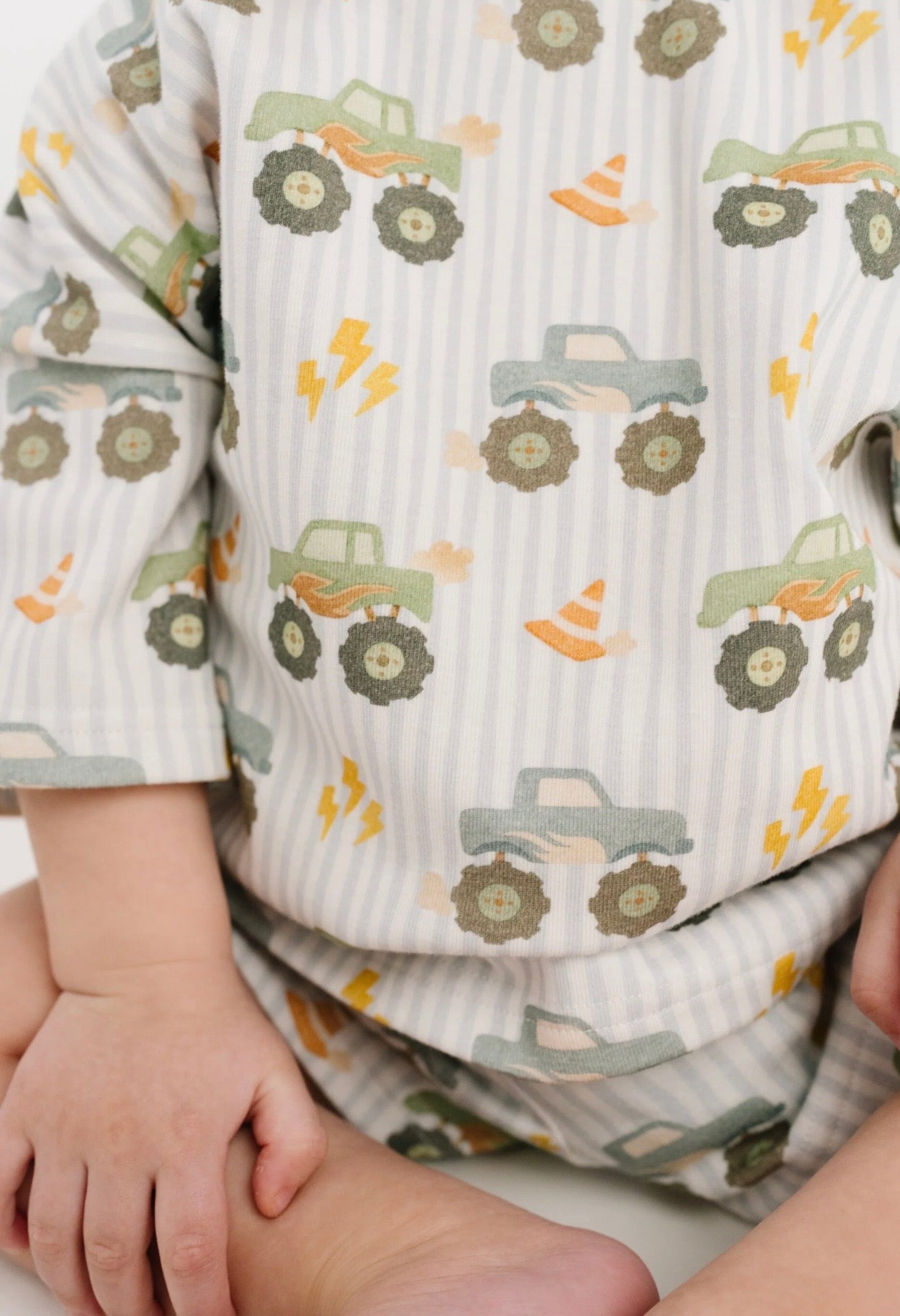 monster truck slouchy short set