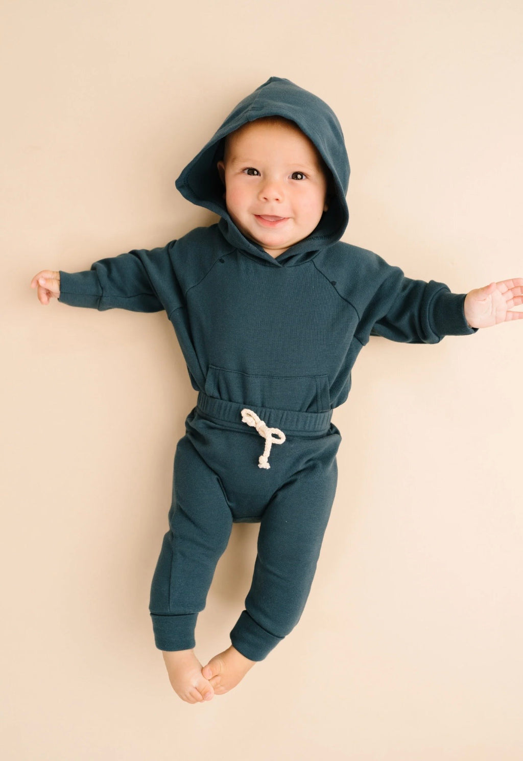 navy romper jogger set