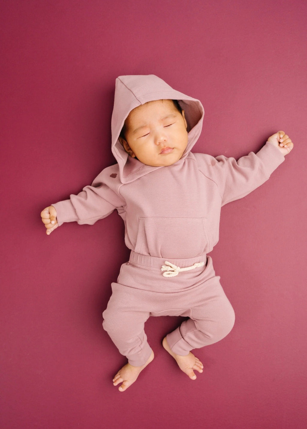plum romper jogger set