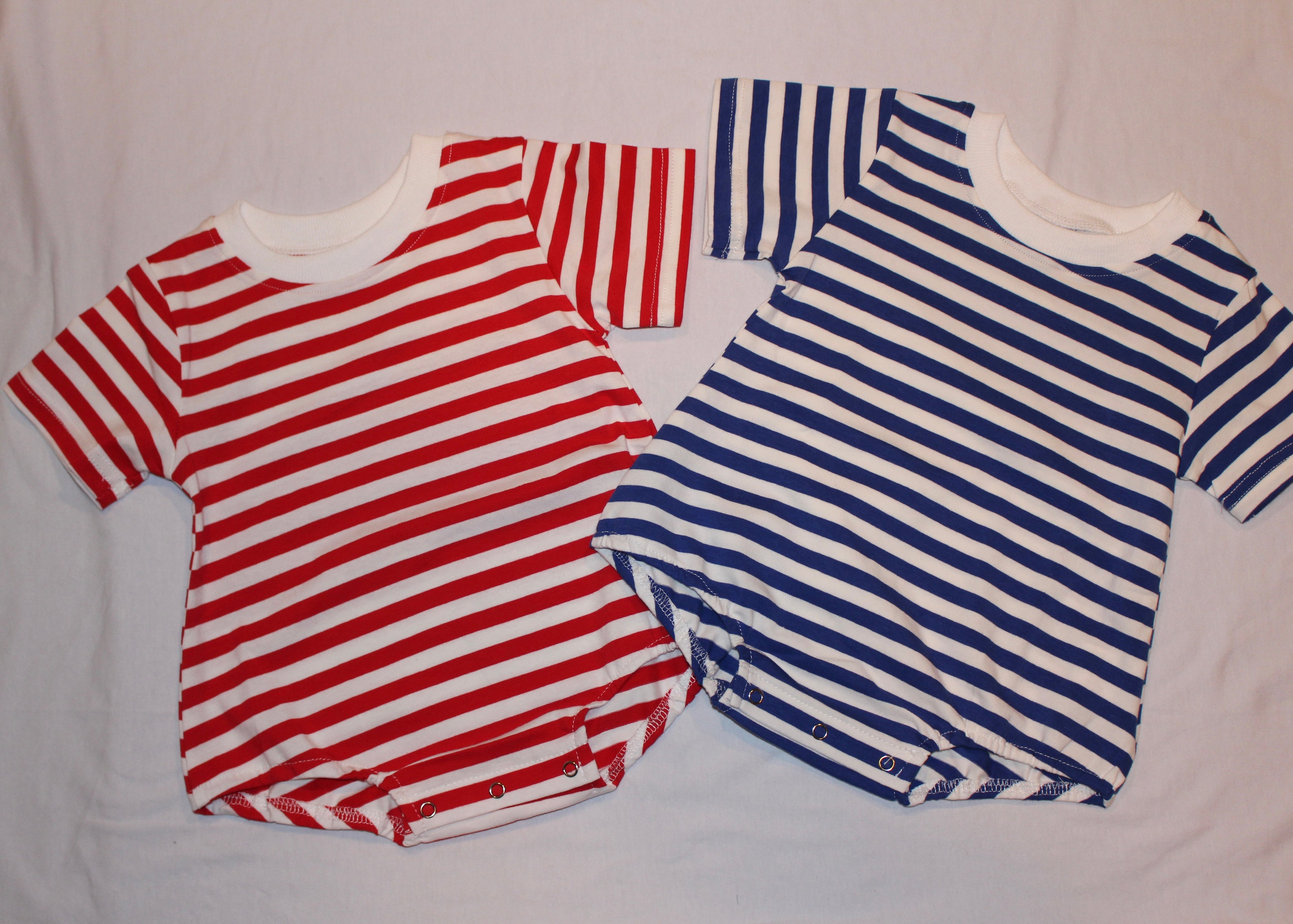 striped bubble rompers