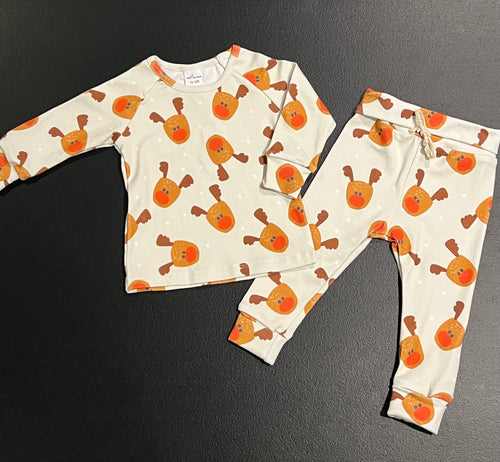 3-6M reindeer lounge set