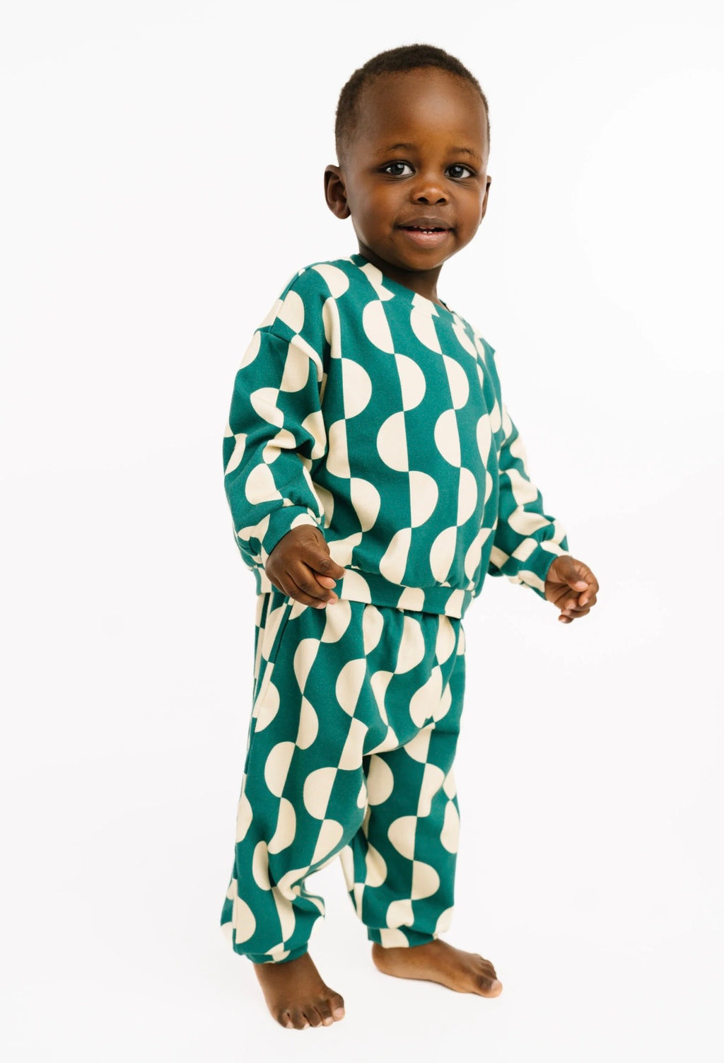 retro emerald jogger set