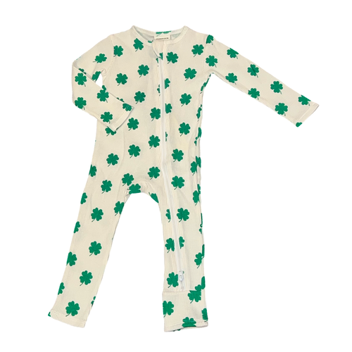 12-18M waffle shamrock zippy