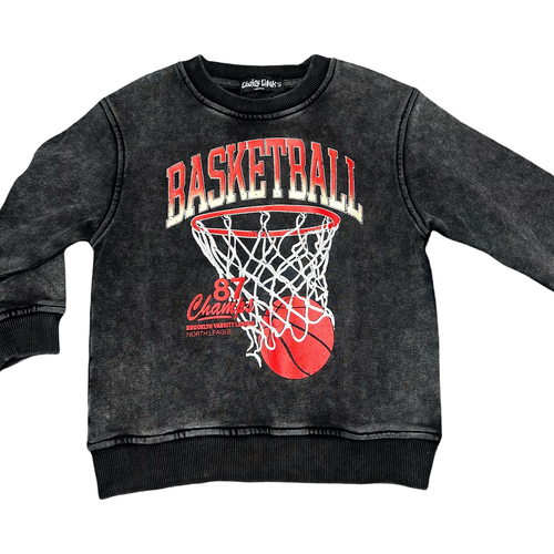 2T vintage basketball crewneck